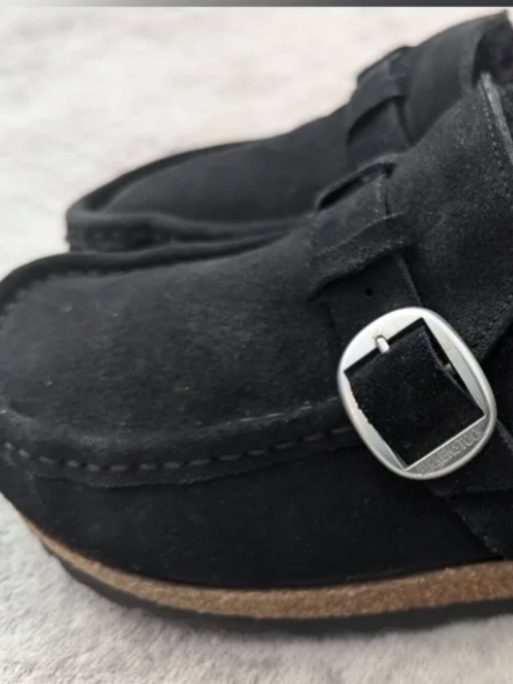 Birkenstock Black Buckley genuine shearling Size 40 - Picture 2 of 16